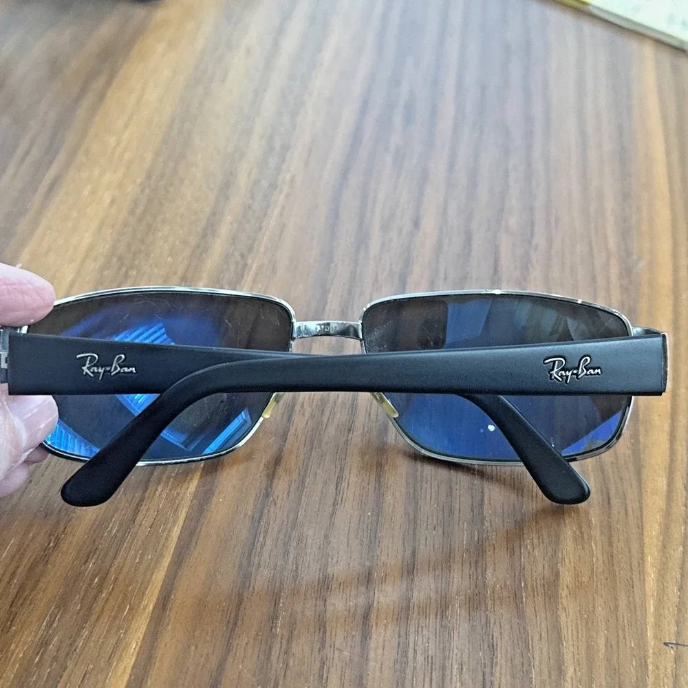 Ray-Ban (1) RB 3189 Leather II & (2) RB 3215 Sunglass Black FRAMES ITALY -3 PAIR